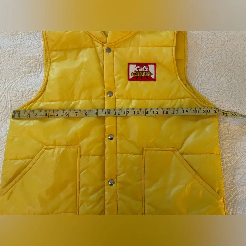 True Vintage Swingster 70’s Puffer Vest Cal’s Corn Fed Beef M